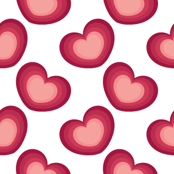 Ροζ Καρδιά Αδιάλειπτη Μοτίβο — Διανυσματικό Αρχείο