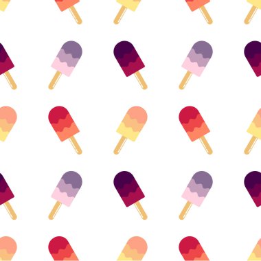 renkli dondurma seamless modeli