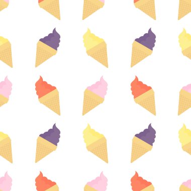 renkli dondurma seamless modeli