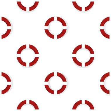 Hayat şamandırası plaj temasında pürüzsüz desen