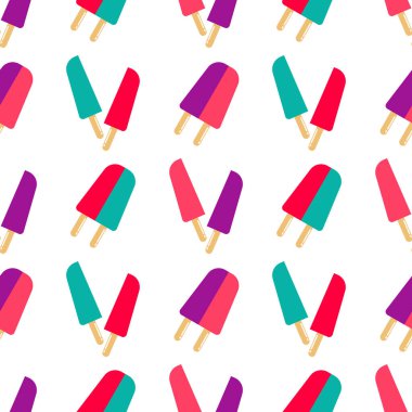 renkli dondurma seamless modeli