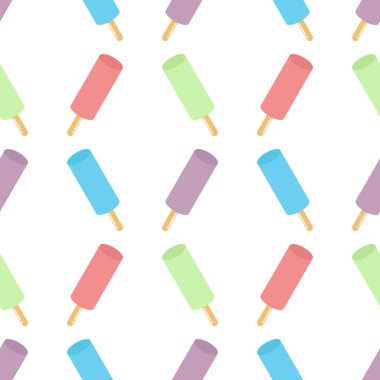 Renkli dondurma pürüzsüz desen 3