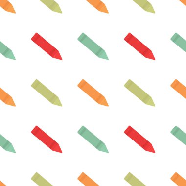 Renkli kalemlerin kusursuz deseni