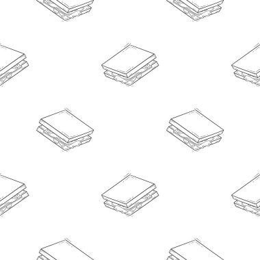 Sandviç eli pürüzsüz desen çizdi