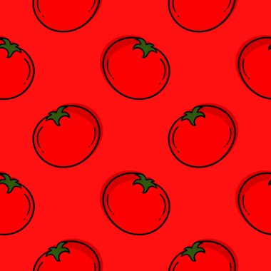 Domates sebzeli, kusursuz çizilmiş.