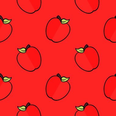 Elma eli pürüzsüz desen çizdi