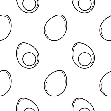 El çizimi yumurta pürüzsüz desen