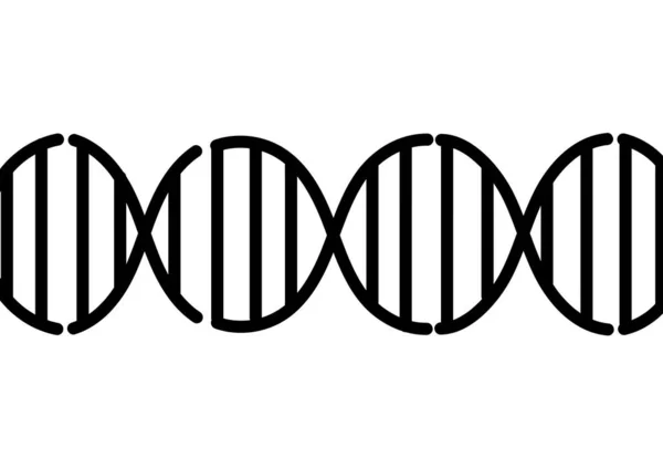 Illustrazione Genica Stile Linea Tratteggiata — Vettoriale Stock