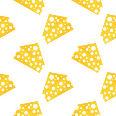 Beyaz arkaplanda peynirsiz desen