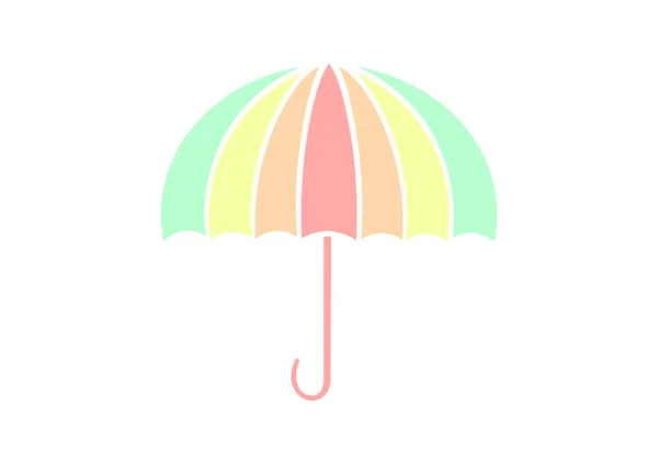 Illustration Colorful Umbrellas — Vettoriale Stock