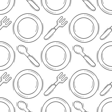 El çizimi masa takımı pürüzsüz desen