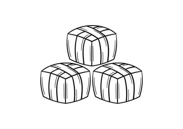 Caja Regalo Ilustración Dibujada Mano — Archivo Imágenes Vectoriales