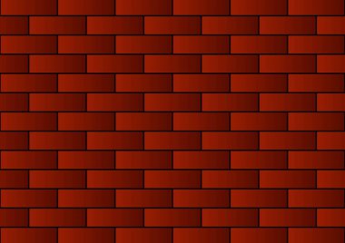 Beyaz arkaplanda kırmızı tuğla arkaplan