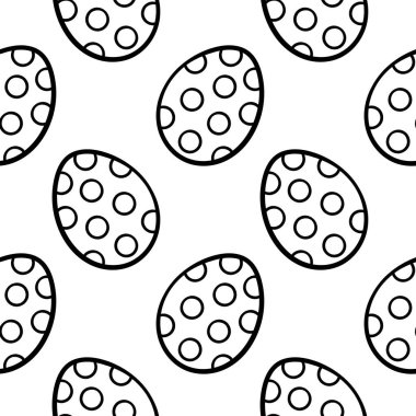 El çizimi yumurta pürüzsüz desen