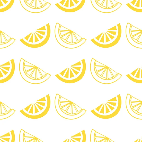 yellow hand drawn lemon seamless pattern