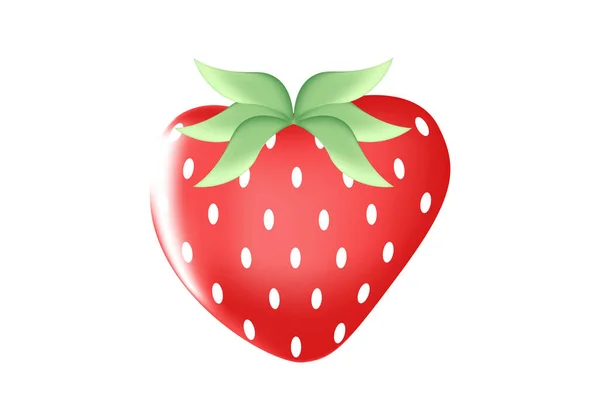 Strawberries Mesh Technique — Stock Vector