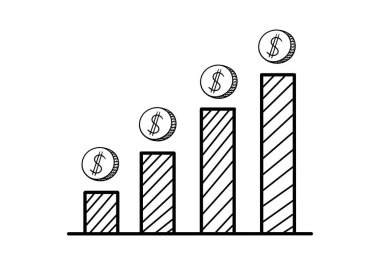 Üzerinde bozuk paralar olan el çizelgesi