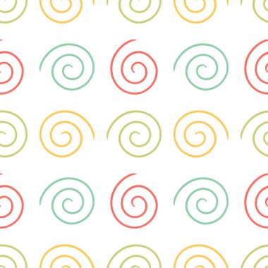 Renkli spiral çizgisi pürüzsüz desen