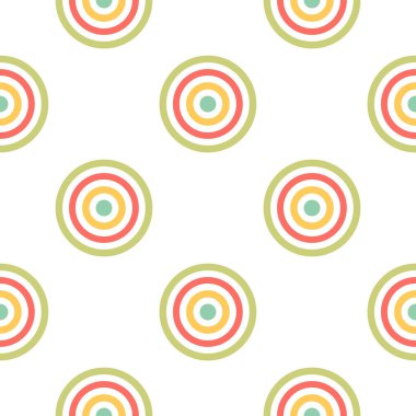 renkli daire seamless modeli