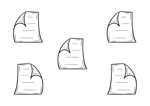 Lapp Papper Handritning — Stock vektor