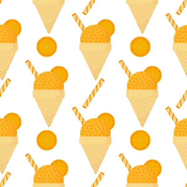 turuncu dondurma pürüzsüz desen