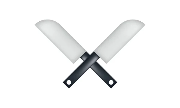 Illustration Eines Messers Mit Netztechnik — Stockvektor