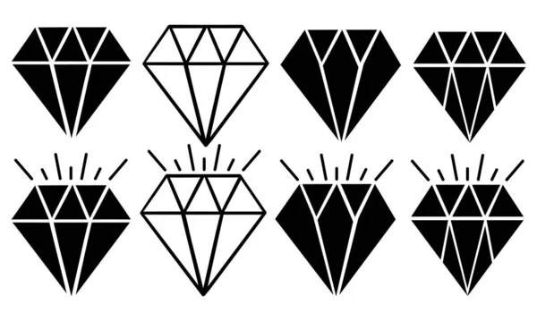 Diamante Quattro Stili — Vettoriale Stock