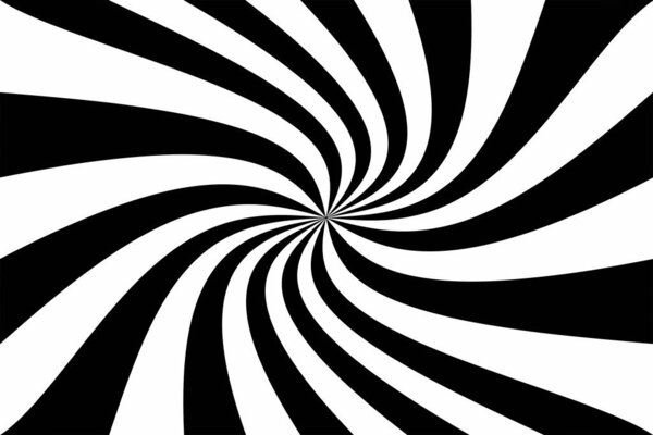 Чёрно-белый психоделический луч солнца.