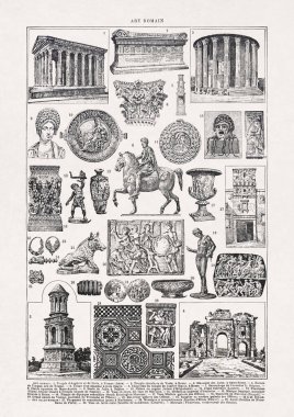 19. yüzyılın sonlarında D. de Laubadere 'in Roma sanatı hakkında eski bir çizim yayınlandı..