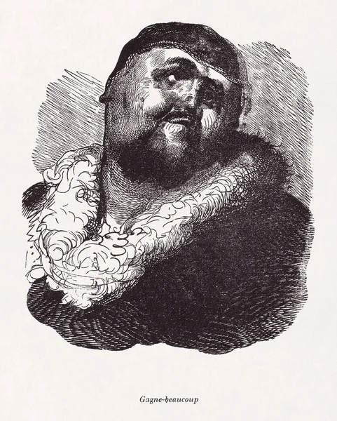 Ritning Från 1854 Gustave Dore För Att Illustrera Upplaga Rabelais — Stockfoto