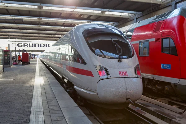 Munique Alemanha Maio 2019 Trem Alta Velocidade Ice Classe 411 — Fotografia de Stock