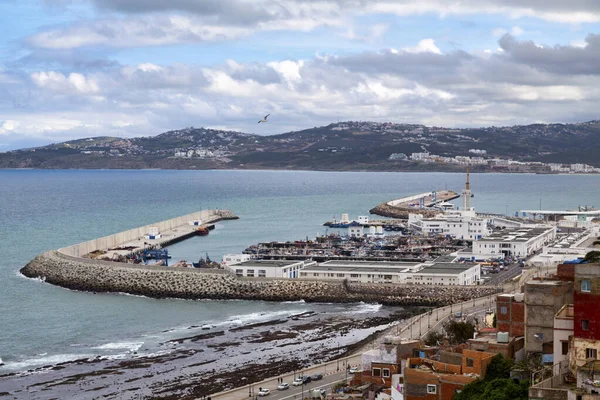 Tanger Maroc Janvier 2018 Port Tanger Ville Des Points Vue — Photo