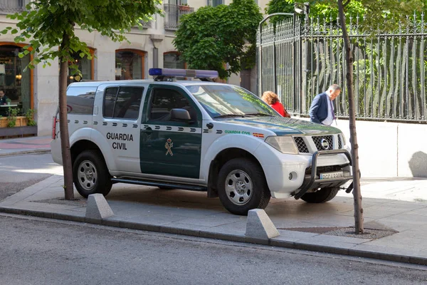 Madrid España Junio 2018 Guardia Civil 4X4 Estacionada Centro Ciudad — Foto de Stock