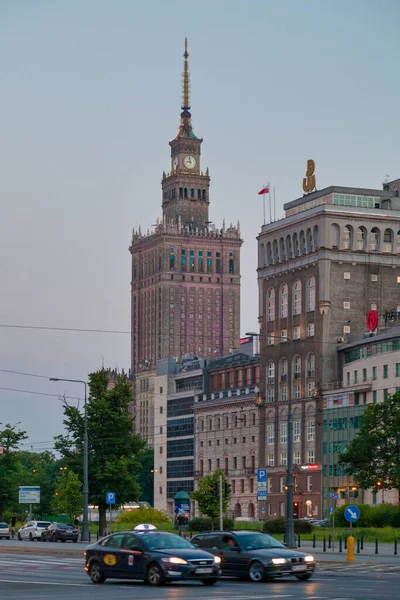 Варшава Польша Июня 2019 Года Дворец Культуры Науки Заметное Высотное — стоковое фото