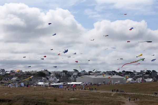 Porspoder France July 2022 Esti Vent Wind Kite Festival Organized — Foto Stock