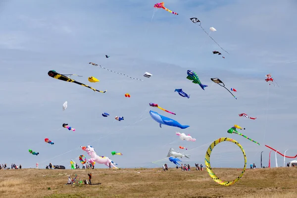 Porspoder France July 2022 Esti Vent Wind Kite Festival Organized — Foto Stock