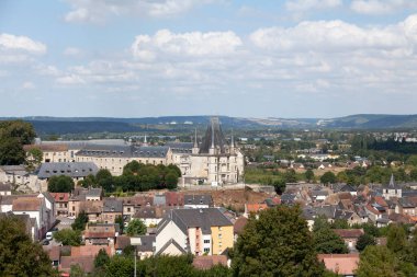 Aerial view of the Chateau de Gaillon, a Renaissance residence which is fully protected as a historical monument.