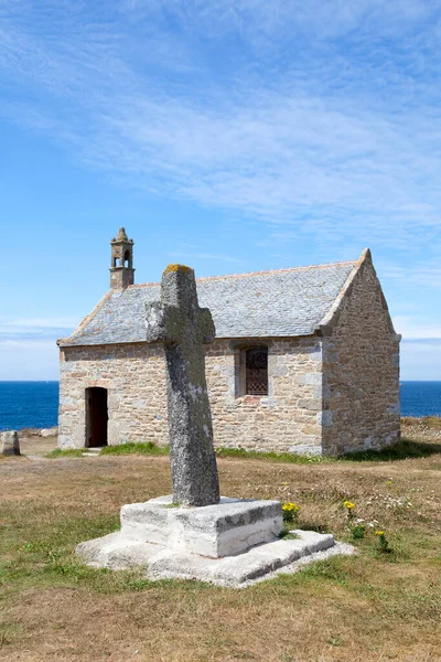 Chapel Saint Samson Its Cross Coast Landunvez — Stockfoto