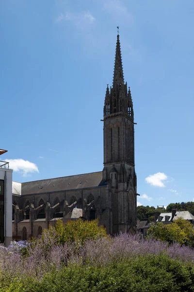 Saint Mathieu Church City Quimper Finistere Brittany — Stok fotoğraf