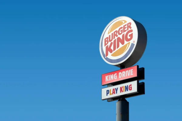 Saint Martin Des Champs France August 2022 Sign Burger King — Stock Photo, Image