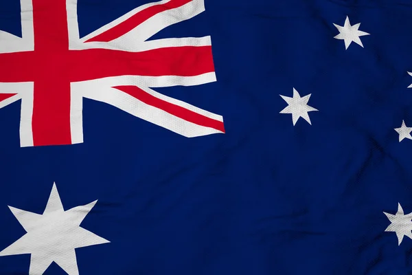 Primer Plano Cuadro Completo Una Bandera Australiana Ondeando Representación —  Fotos de Stock