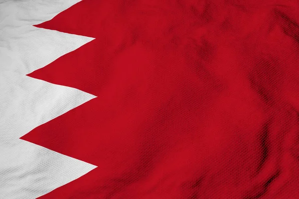 Bahreyn Bayrağının Boyutlu Görüntüsünün Tam Kare Görüntüsü — Stok fotoğraf