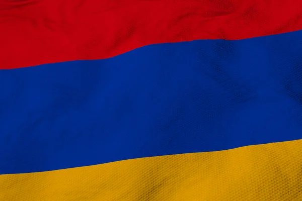 Full Frame Close Waving Flag Armenia Rendering — Stock Photo, Image