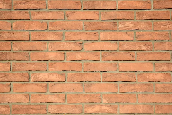 Old Bright Reliable Strong Orange Brick Wall Texture Protective Structure — ストック写真