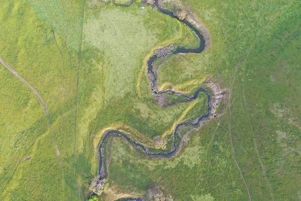 Drone flying over a beef cattle farm in Australia