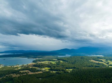 Dağların güzel manzarası