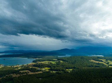 Dağların güzel manzarası