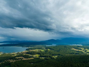 Dağların güzel manzarası