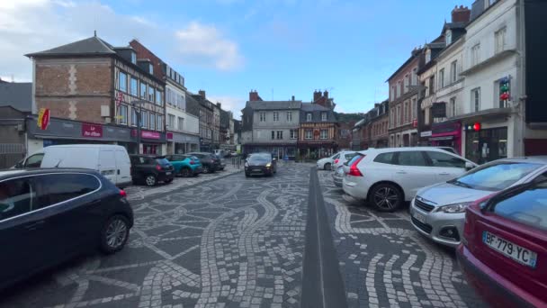 Pont Audemer Franciaország 2021 Augusztus Pont Audemer Egy Francia Község — Stock videók