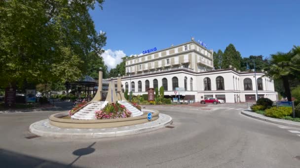 Divonne Les Bains Γαλλία Σεπτεμβρίου 2021 Κτίριο Καζίνο Στο Divonne — Αρχείο Βίντεο